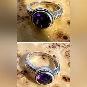 EFFY 925/18k  Amethyst Ring